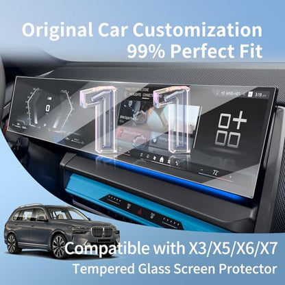 Screen Protector for 2024-2026 BMW X3/X5/X6/X7 14.9"+12.3"Integrated Curved - color: For BMW X3/X5/X6/X7 14.9 Inch AIO HD