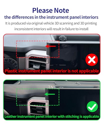 Auto Clamp Car Phone Holder for Toyota Sequoia 2023-2026, Tundra 2022-2026 - size: 【Leather Dashboard】For 2022-2026 Tundra / Sequoia