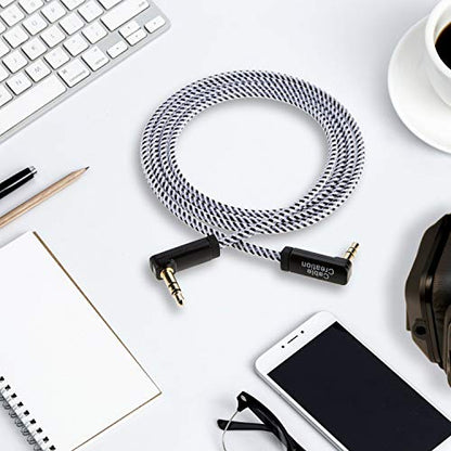 CableCreation 3.5mm Aux Cable 6FT, 90 Degree 3.5mm Auxiliary Audio Cable - size: 6 Feet