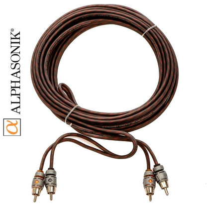 Alphasonik AAK8G Premium 8-Gauge Complete Car Amplifier Installation Kit Hyper-Flex Power, Ground, Speaker Wire RCA Cable - Exceeds AWG (American Wire Gauge) Standard Element Certified Amp Install Kit - size: 8-Gauge Amp Kit