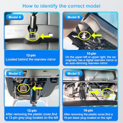 mangoal Dash Cam Power Adapter for Toyota & Lexus (Model D, 16-Pin) -Lane Trace System Adapter, Compatible with Selected Toyota and LexusVehicles, Fits Vehicles with TSS 3.0 Lane Assist Port