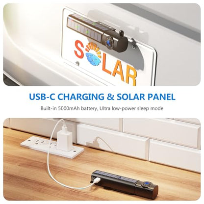 Solar Wireless Backup Camera Auto On Off with 1080P 5" IPS Monitor - size: 5"-1 Camera