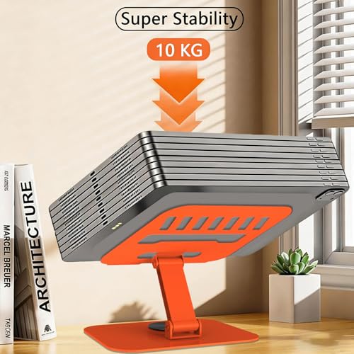 Metal Tablet Stand Holder Adjustable for iPad Kindle Tab, Orange - color: Orange