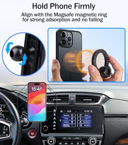 Car Phone Mount for Honda CR-V 2017-2022, Fits 5/7-Inch Touchscreen Only, for MagSafe Magnetic Car Phone Holder Screen Fixed Clip, Honda CR-V Accessories - size: for Honda HR-V 5/7-Inch Screen
