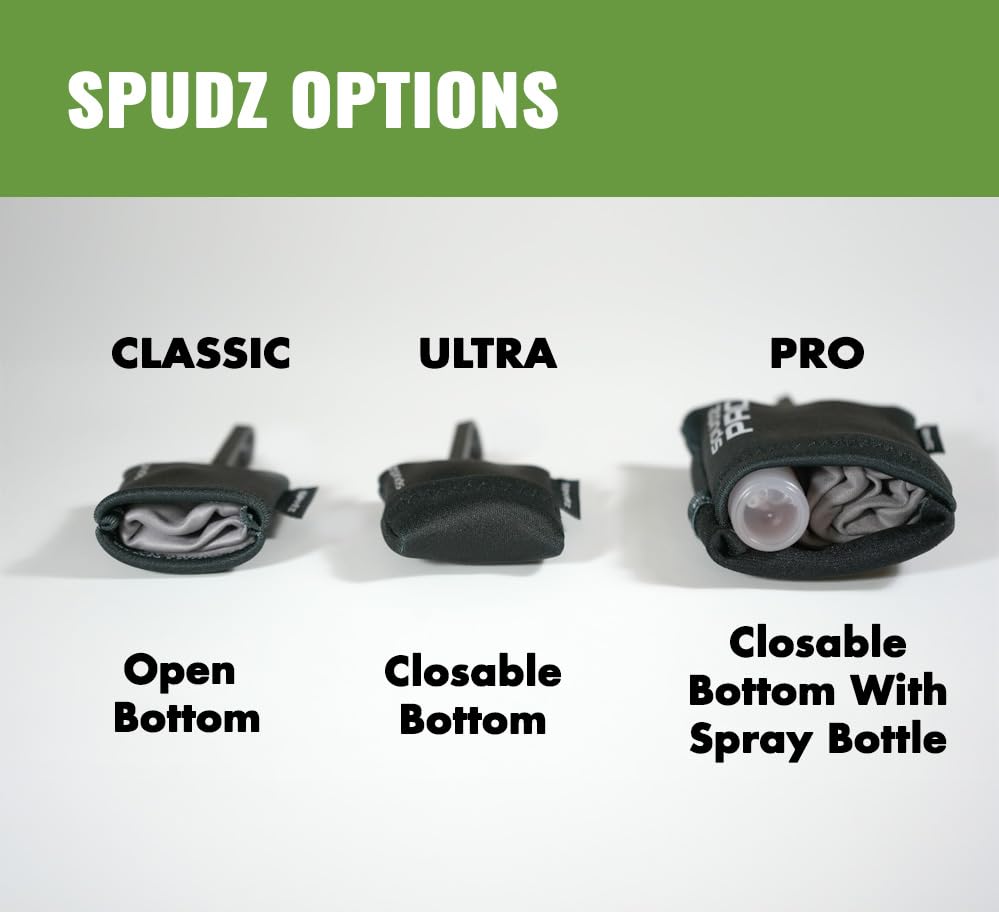 SPUDZ Classic Microfiber Lens Cleaner – Clip-On Pouch, Washable – for Binoculars, Scopes, Glasses, Screens | Classic | Pink, 6 x 6 Inch