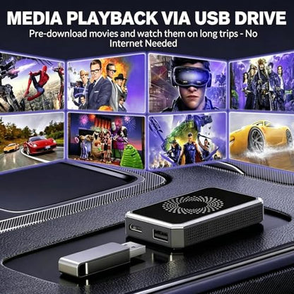 3-in-1 Wireless CarPlay & Android Auto Adapter Magic Video Box Stream for Netflix YouTube TikTok with USB Drive Plug Play for Wired CarPlay Android Auto Cars
