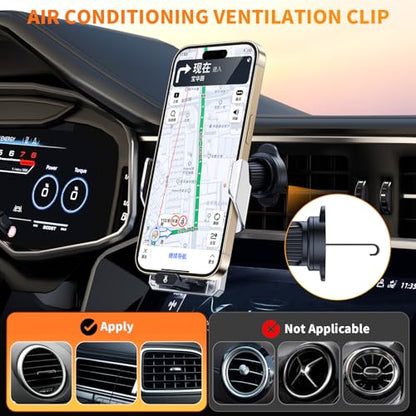 Wireless Car Charger with Phone Holder Mount 15W Fast Car Charger Auto Clamping Phone Holders for You Car Windshield Dashboard Air Vent Accessories for iPhone 13 Pro Max15141211Samsung Galaxy Googl