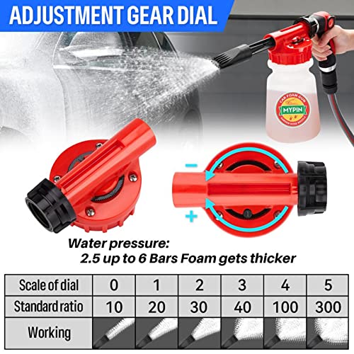 Car Wash Foam Gun/Hose Sprayer, 16 IN 1 Foam Cannon for Car/Garden Cleaning - style: 16 IN 1 Car Wash Foam Gun