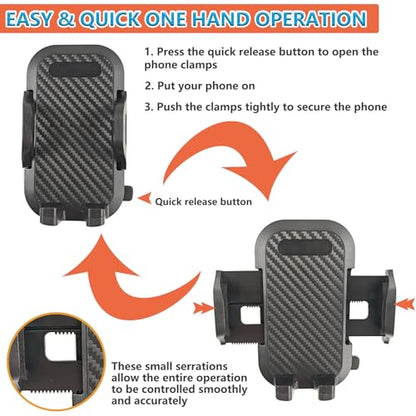 Upgraded 720-degree Rotatable Phone Mount for 2024 2025 2026 Jeep Wrangler JL JLU Gladiator JT (NOT for Wrangler 4XE) Phone Holder Dash Mount System Kit Accessories with Dashboard Tray Storage Box - size: Upgraded