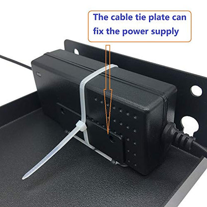 Portable Electronic Device Mount, Black, Wall Mount Bracket, Compatible with PTZ Cameras, Loading Weight Capacity: 8 Pounds