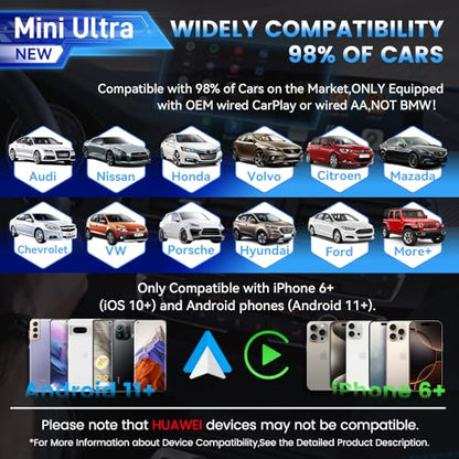 Carlinkit Mini Ultra 1 – Wireless CarPlay & Android Auto Adapter