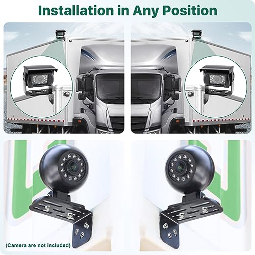 Universal Vehicle Iron Metal Bracket, GreenYi Adjustable L Shape Right Angel Multi-Function Camera Stand Mount, Only Installation Holder for Truck Camera (2PCS) (Pack of 2) - size: Medium (Pack of 2)