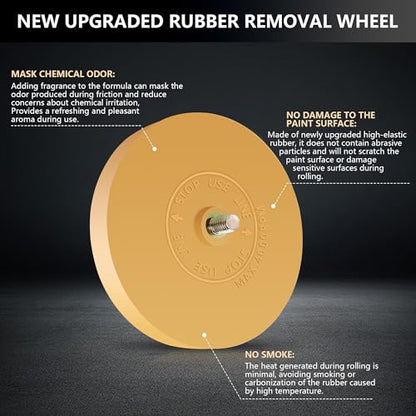 3.5in Eraser Wheel, Safe On Paint, Scented Adhesive Eraser Wheel for Drill - style: 3.5in add fragrance
