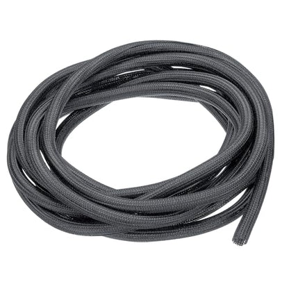 MECCANIXITY Split Sleeve Wire Loom 1/2" 25Ft Grey Self Wrapping Braided Sleeve UL94-V2 Fireproof PET Sleeving for Automotive, Home Cable Management - color: Grey, size: 1/2" x 25Ft
