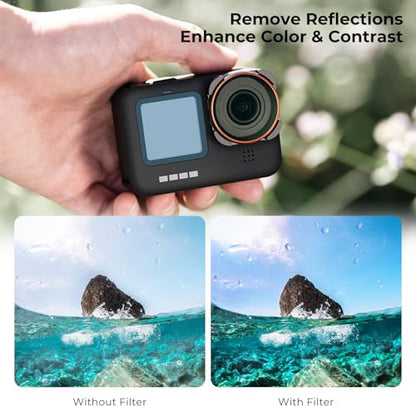 K&F CONCEPT 6 Pack ND CPL Filter Set for GoPro Hero 13/12/11/10/9 Black - style: ND Filter Set with CPL