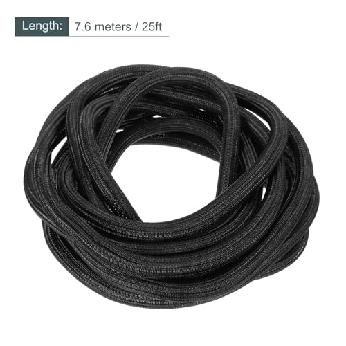 MECCANIXITY Split Sleeve Wire Loom 3/4" 25Ft Black Self Wrapping Braided Sleeve UL94-V2 Fireproof PET Sleeving for Automotive, Home Cable Management - color: Black, size: 3/4 Inch x 25Ft