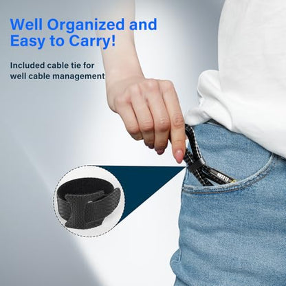 Elecan Headphone Extension Cable 1.5 Ft/2 Pack, 1/8 Inch 3.5 MM AUX Cord Wire Male to Female, Hi-Fi Sound Thin&Slim Braided TRS Stereo Audio Beats Cable Extender for Car,Home Stereos, Speaker,Phones - size: 1.5FT-2PK
