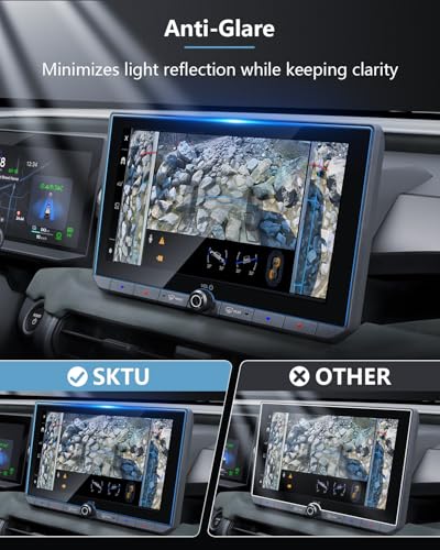SKTU for 2026 Toyota RAV4 Screen Protector 10.5 Inch for 2026+ Toyota RAV4 (LE/SE/XLE Premium/Woodland) 10.5-Inch Infotainment Screen Toyota RAV4 2026 Accessories 2026 RAV4 Tempered Glass Screen Protective Film [9H Hardness, Ultra HD, Anti-Glare&Scratch]