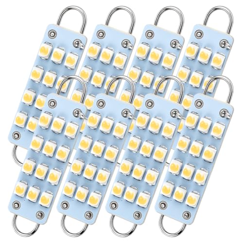 561 Led Bulb Pink 44mm Rigid Loop for Map Trunk Light 562 564 567 8pcs - color: Pink/Purple, size: Pack of 8