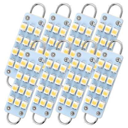 561 Led Bulb Pink 44mm Rigid Loop for Map Trunk Light 562 564 567 8pcs - color: Pink/Purple, size: Pack of 8