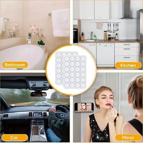14-Pack Multicolor Silicone Suction Pads, Double-Sided Phone Holders - color: 14-Pack Silicone Suction