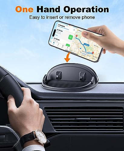 Beeasy Car Phone Holder, Dashboard Phone Holder for Car Anti-Slip Silicone Car Pad Phone Mount, Hands Free Phone Stand Compatible with iPhone, Samsung, Android Smartphones, GPS Navigation Devices - size: F01