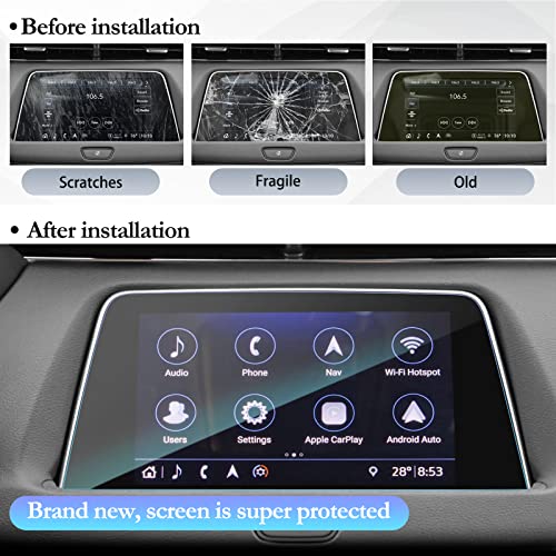 SKTU for 2019 2020 2021 2022 2023 Cadillac XT4 Screen Protector Navigation Display Tempered Glass 9H Hardness Anti Glare & Scratch HD Clear LCD GPS Touch 2023 Cadilla c XT4 Screen Protector - color: 2019-2023 XT4 8In