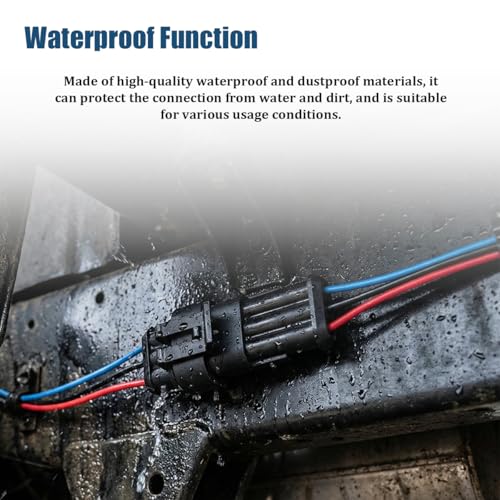 5PCS 3 Pin Car Electrical Wire Connector, Waterproof Male and Female Vehicle Terminal Wire Connectors Plug, Automotive Wire Plug Socket Kit, Universal for Sedan Truck Motorcycle - size: 3 Pin