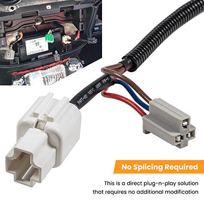 E-cowlboy 12 Volt Power Adapter for 1999-2025 Jeep Wrangler TJ TJU JK JKU JL JLU Unlimited & 2020-2025 Gladiator JT (2-Door & 4-Door)