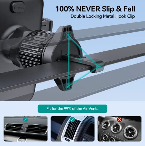 DOLYOFG Car Phone Holder Mount, [Military-Grade Suction & Super Sturdy Base] 3 in 1 Universal Phone Mount for Car Dashboard Windshield Air Vent Dash Pad Car Mount for iPhone Android Smartphone - style: 3 in 1
