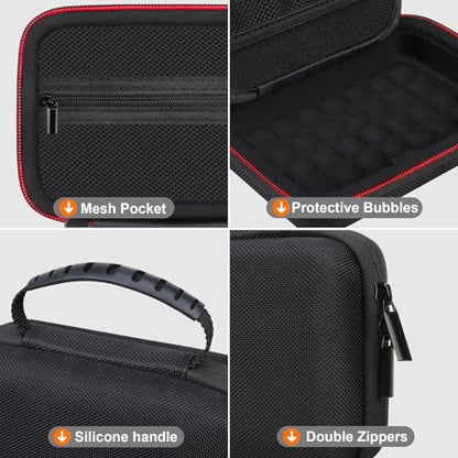 RAIALL Hard GPS Case for 5-5.5 inch Garmin Drive 52/53, DriveSmart 55, Garmin zūmo XT, dezl OTR500, zumo 396 LMT-S GPS Navigation System, Mesh Pocket for Car Charger and USB Cable, Black