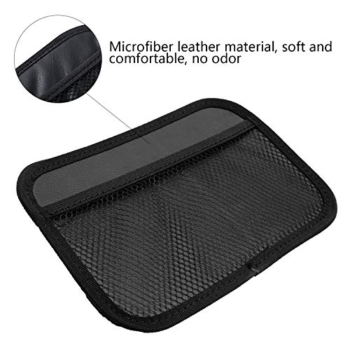 INNOLIFE Car Net Pocket Side Clutter Scattered Storage Phone Holder Strong Paste Organizer 8"x5.75"(3pcs L, 1pcs S) - size: 3 Large+1 Small