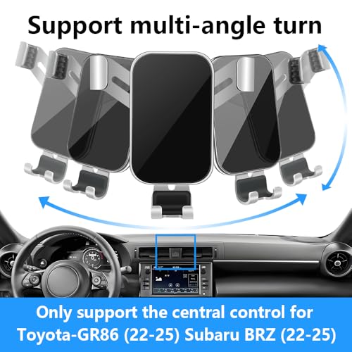 Car Phone Holder for Toyota GR86 2022-2026 and Subaru BRZ 2022-2026 Auto Interior Accessories Best Cell Phones Mount Cellphone Mobile Cradle Charging Navigation Screen Bracket Stand Accessory