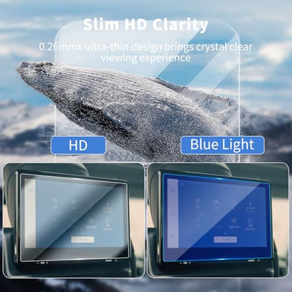 2PCS HD for 2026 Lexus LX600 LX700h Rear TV Screen Protector Tempered Glass - color: For 22-26 LX Rear TV HD