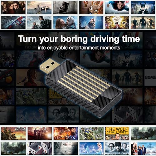 Wireless CarPlay Android Auto Adapter AI Magic Box, Built-in Play Store Netflix YouTube TikTok, HD Screen Mirroring, Plug and Play Video Adapter for OEM Factory Wired CarPlay Vehicles