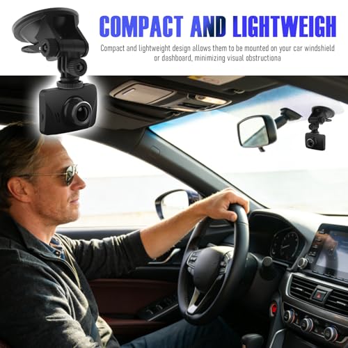 2PCS Car Dash Cam Suction Cup Mount,360° Adjustable Suction Cup Camera Mount for Car Dash Cam,GPS,Phone Holder,Portable Cars Camera Mounts for Cars Dashboard/Windshield