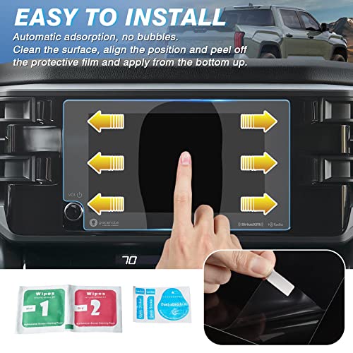 Karltys [Upgrade 2 Pack Screen Protector for 2022~2026 Toyota Tacoma / 2025-2026 Toyota 4Runner 8-Inch [No Glare & Fingerprint] Tempered Glass Toyota acoma Accessories - size: 8 Inch Toyota Tundra 2022~2025/Sequoia SR5