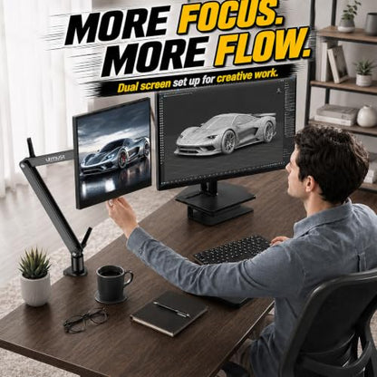 Urmust Magnetic iPad Mount, Desk Stand for Tablets & Portable Monitors M - size: M