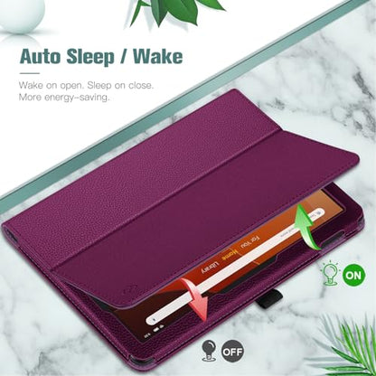 Fintie Folio Case for Amazon Fire HD 10 & 10 Plus 13th/11th Gen 2023/2021 - color: Purple