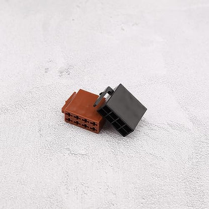 ECSiNG 2 Sets 16 Pin Car Audio Wiring Cable Adapter Car Stereo Radio Loom Adapter 16 Pin ISO Terminal Connector for Repairing ISO Connector