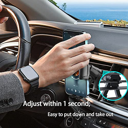 YouOKLight Phone Holder car Vent, car Cell Phone Holder for iPhone, car Vent Phone Mount, Car Phone Holder, 2023 Upgraded Metal Hook Universal, Car Phone Mount fit for Smart Phone.