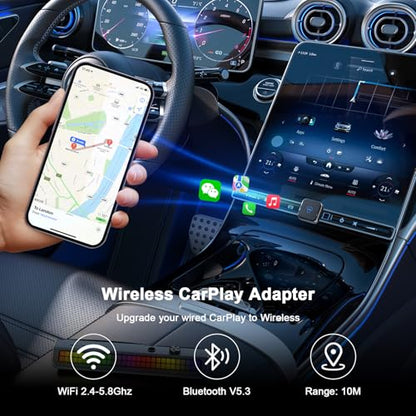 Upgraded Mini Wireless CarPlay Adapter and Android Auto Adapter