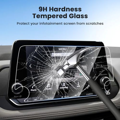 Canvcle 2PCS Screen Protector for 2021-2026 Nissan Rogue S SV/2019-2026 Altima/2020-2026 Sentra, 8 Inch Navigation Screen Tempered Glass Touchscreen Protector Navigation Screen Cover Protective Film - size: 2019-2026 Nissan Rogue/Altima/Sentra 8 Inch