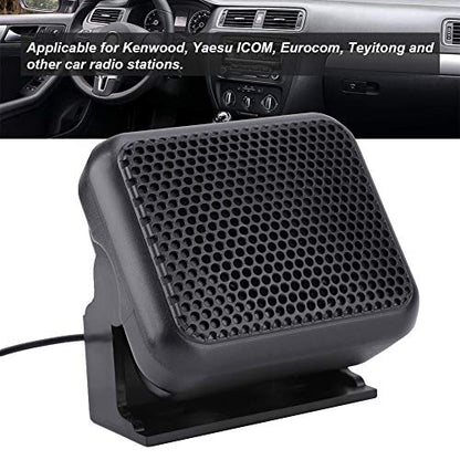 NSP-100 Mini External Speaker, Mobile Radio Microphone with 3W Speakers for Kenwood Yaesu ICOM Ham Car Radios, Dimensions 80 x 72 x 43 mm
