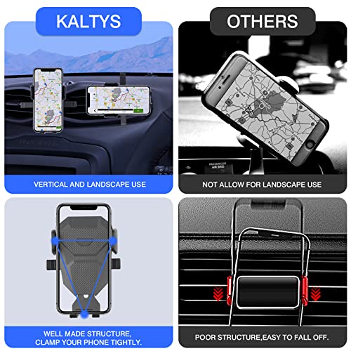 Karltys Car Phone Holder for Jeep Renegade 2015-2024 Accessories Renegade Cell Phone Holder Air Vent Mount for 4-7 Inch Phones Hands Free Thick Case Friendly Mobile Stand - size: 15-23 Renegade Phone Holder