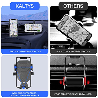 Karltys Car Phone Holder for Jeep Renegade 2015-2024 Accessories Renegade Cell Phone Holder Air Vent Mount for 4-7 Inch Phones Hands Free Thick Case Friendly Mobile Stand - size: 15-23 Renegade Phone Holder