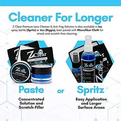 Z Clear Eyeglass Cleaner Paste — Streak-Free, 300+ Uses, Alcohol-Free