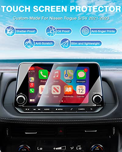 (2PCS 2Packs 2Pieces ) Screen Protector for 2021-2026 Nissan Rogue S SV /2019-2025 Nissan Altima 2.5 SR /2020-2025 Sentra 8 Inch [No Glare & Fingerprint] Tempered Glass Nissan Rogue S SV / Altima / Sentra Accessories - size: 8 Inch 2021-2025 Nissan Rogue