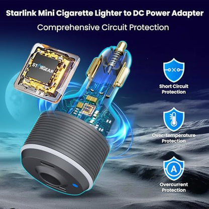 for Starlink Mini Car Adapter,3-in-1 Car Charger for Starlink Mini - size: Adapter Only