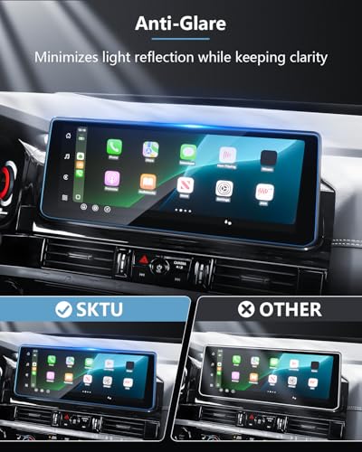 SKTU for 2026 Nissan Pathfinder Screen Protector 12.3 Inch for 2026+ Nissan Pathfinder (SV/SL/Rock Creek/Platinum) 12.3-Inch Navigation Nissan Pathfinder 2026 Accessories Screen Protective Film Tempered Glass [9H Hardness, Ultra HD, Anti-Glare&Scratch] -